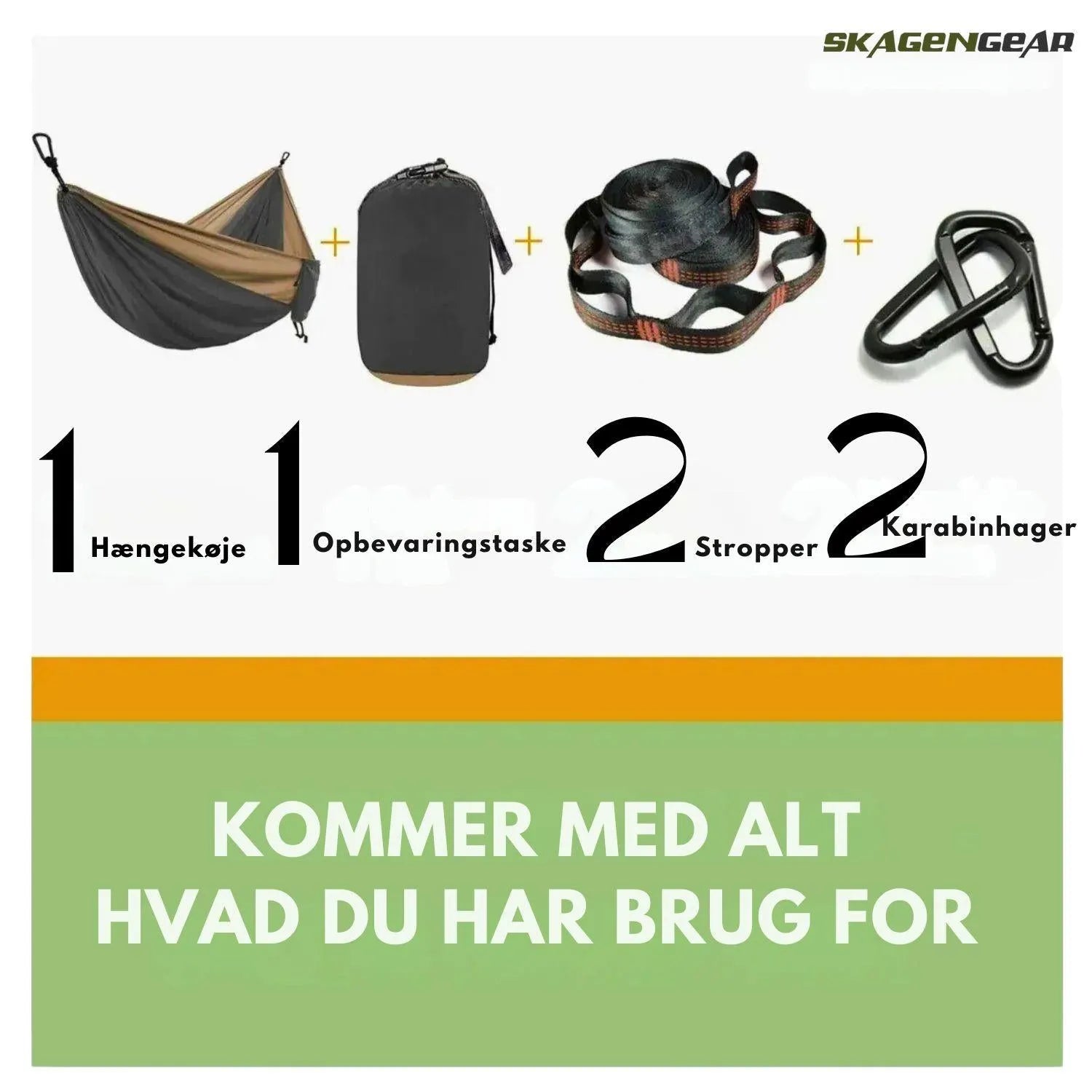 BreezeCamp Hængekøje | Ekstra Stor Letvægtsmodel til Eventyr
