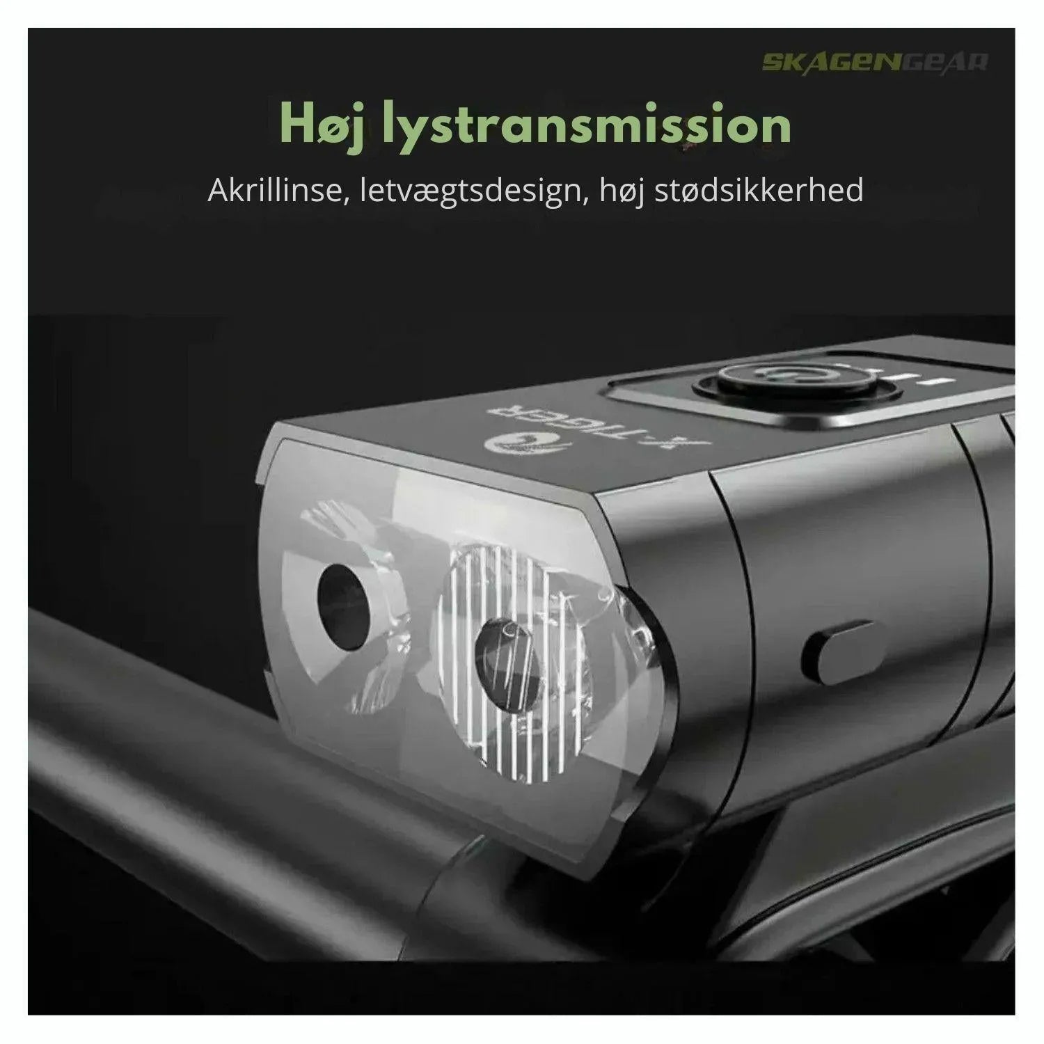 CykelLys Pro | Kraftfuld USB Genopladelig LED Cykellygte