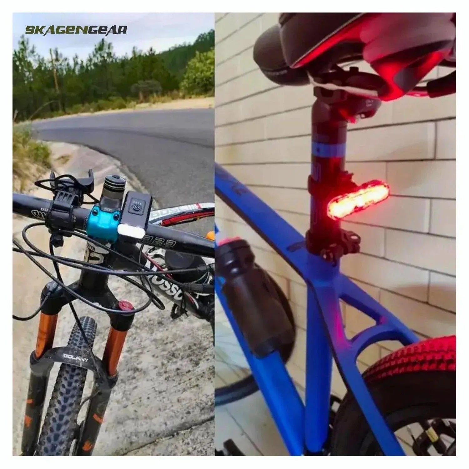 CykelLys Pro | Kraftfuld USB Genopladelig LED Cykellygte