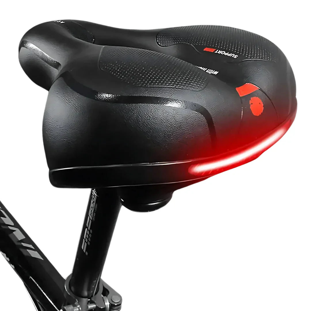 ErgoRide Comfort | ergonomisk cykelsadel gel fjedring & refleks