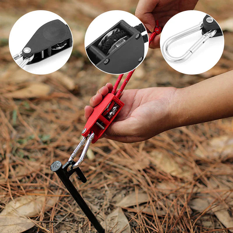 CampGrip | Justerbart udendørs rebsystem