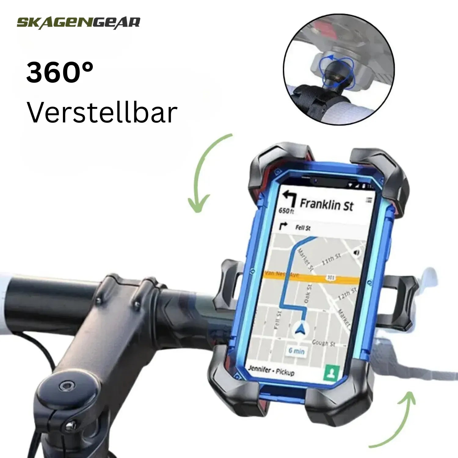 FastGrab Cykelholder | Robust Telefonholder til Cykling