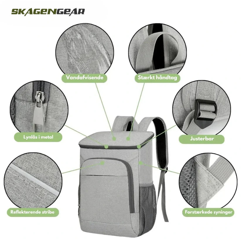 FrostPack Backpack | Kølerygsæk isoleret lækagesikker 30×18×44