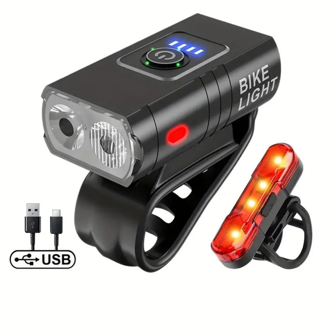 NightRide Duo | Cykellygter LED sæt USB genopladelig
