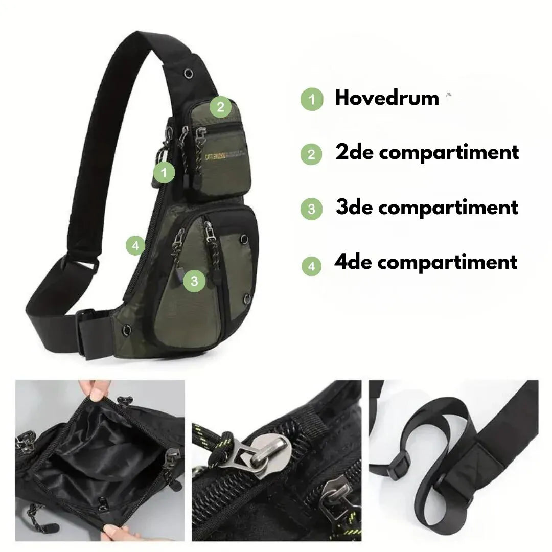 SecureSling | Crossbody taske vandtæt tyverisikret