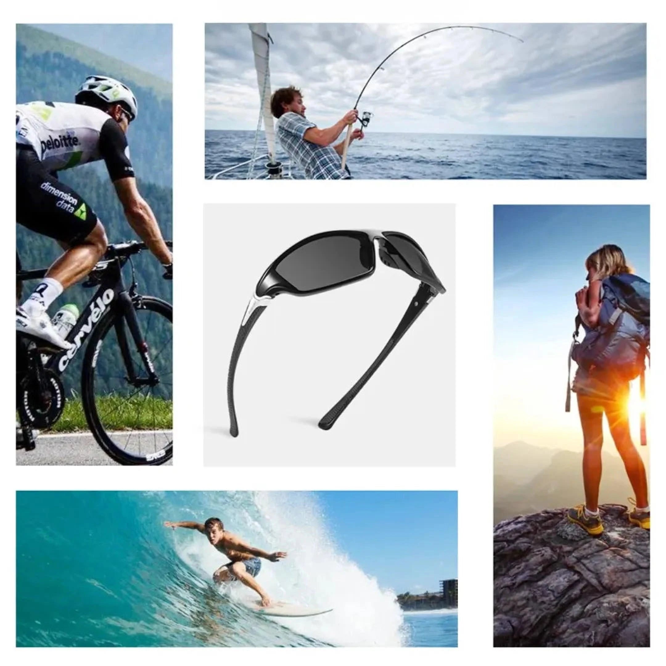 SkyShield Solbriller | Polariserede Sportsolbriller UV400-beskyttelse