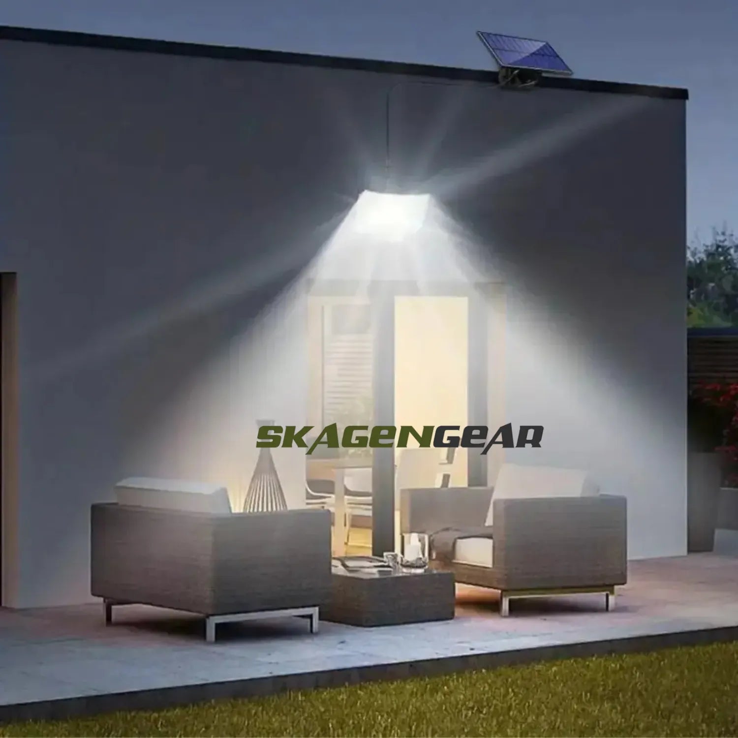 SolarGuard udendørslampe | Soldrevet LED-lampe med sensor og højtydende LED'er