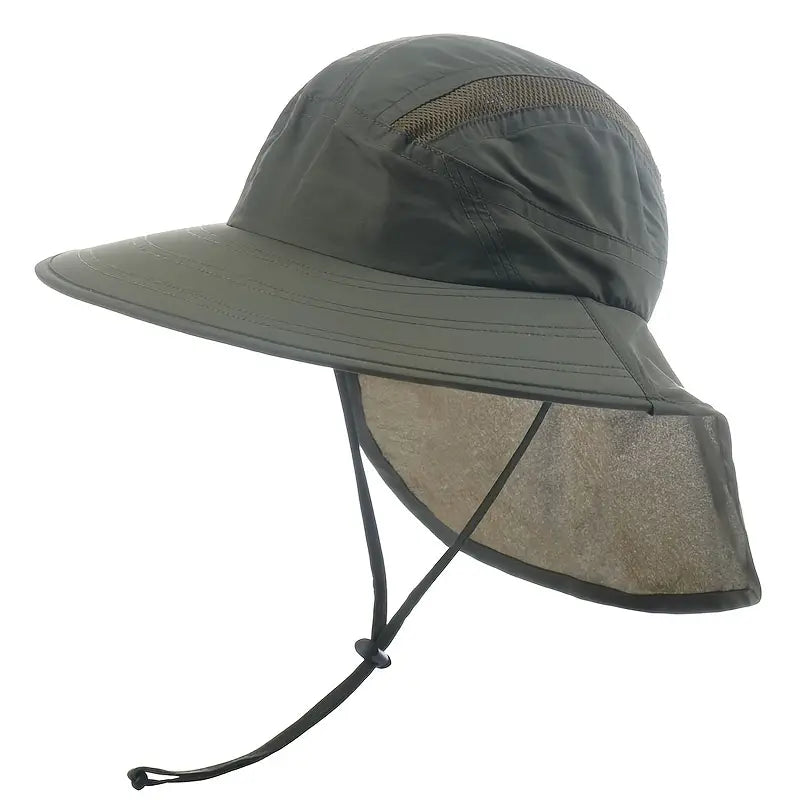 Solhat UPF40+ | bred skygge med nakkeklap, let & justerbar