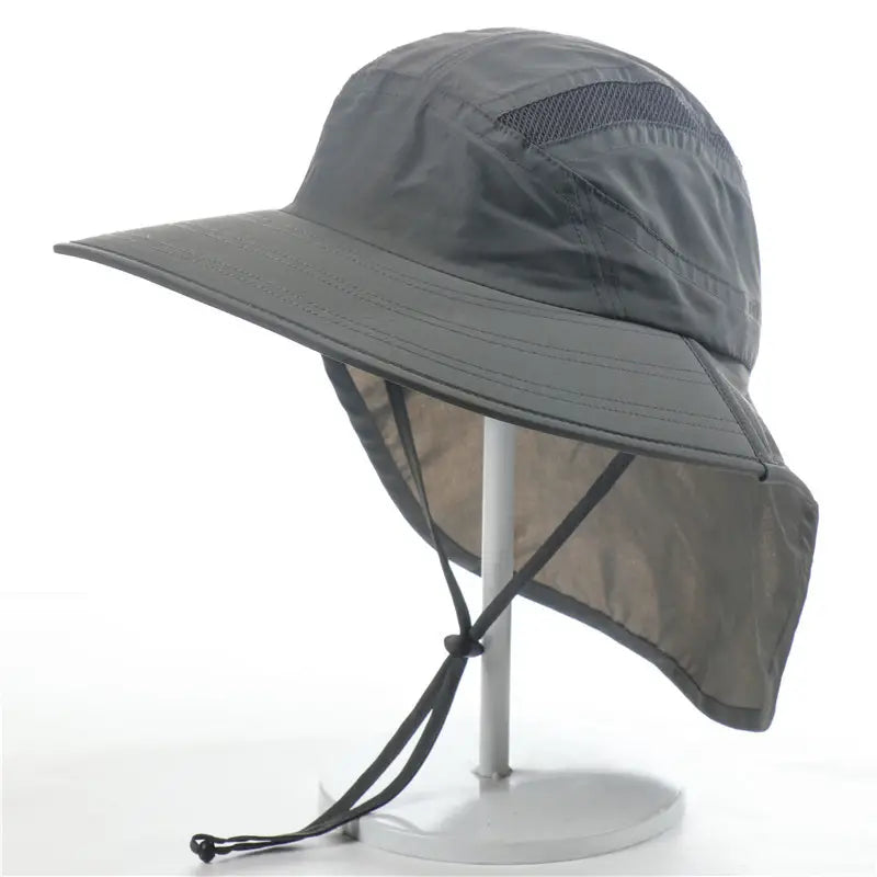 Solhat UPF40+ | bred skygge med nakkeklap, let & justerbar