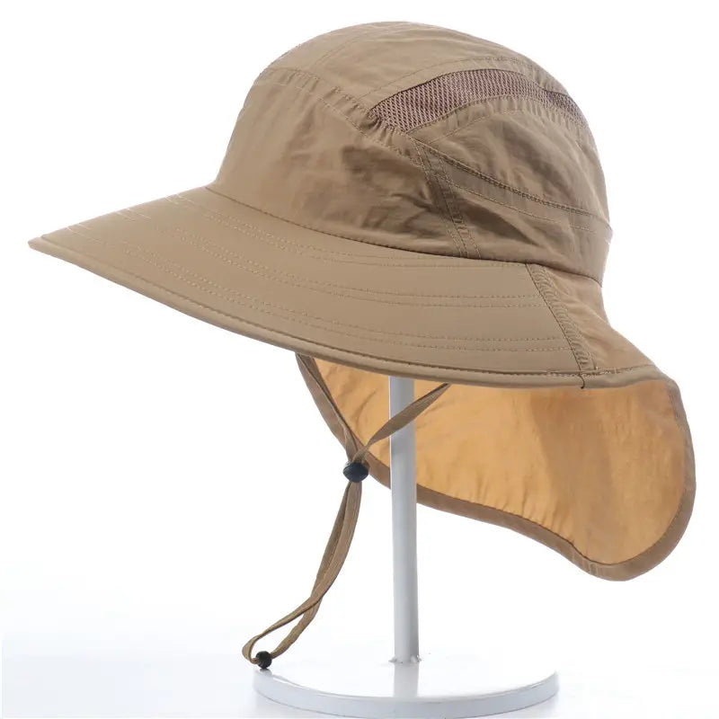 Solhat UPF40+ | bred skygge med nakkeklap, let & justerbar