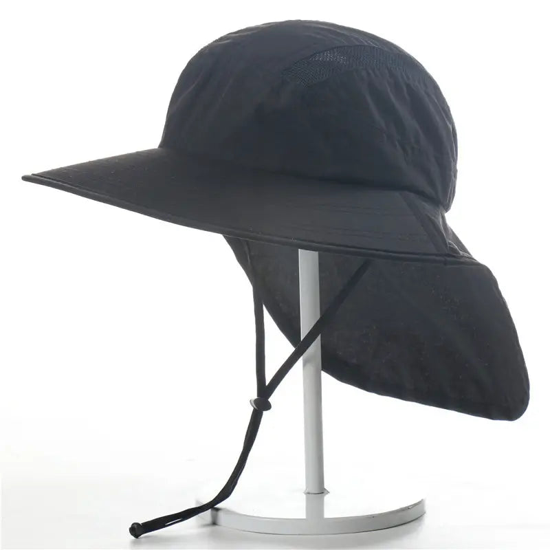 Solhat UPF40+ | bred skygge med nakkeklap, let & justerbar