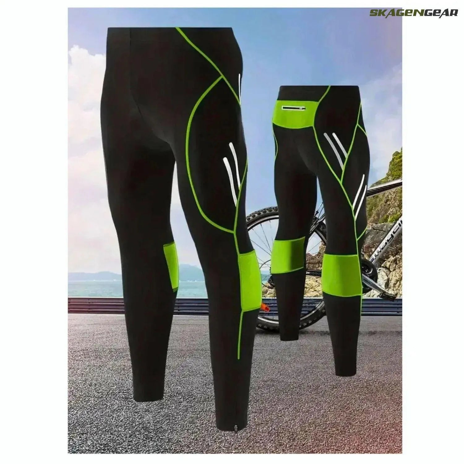 SpinFlex Bukser | Cykeltights med Gelpude og Elastisk Pasform